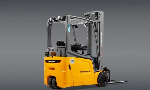 Jungheinrich AG produces advanced material handling equipment including electric forklifts, pallet trucks, stackers, and automated warehouse systems. The brand is known for energy-efficient and digitally integrated intralogistics solutions.